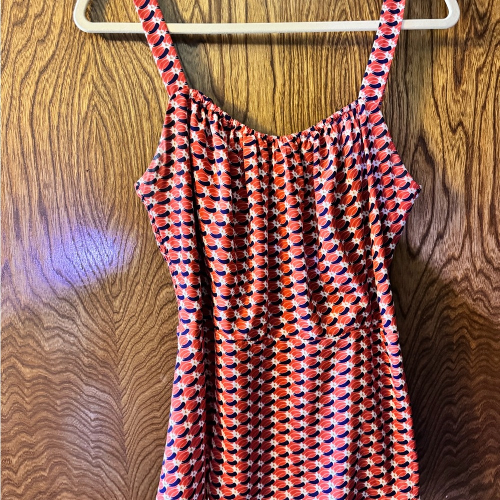 CAbi Red and Blue Patterned Camisole